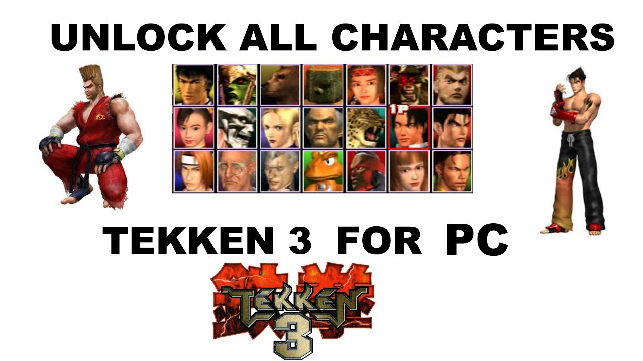 tekken 3 unlock all characters